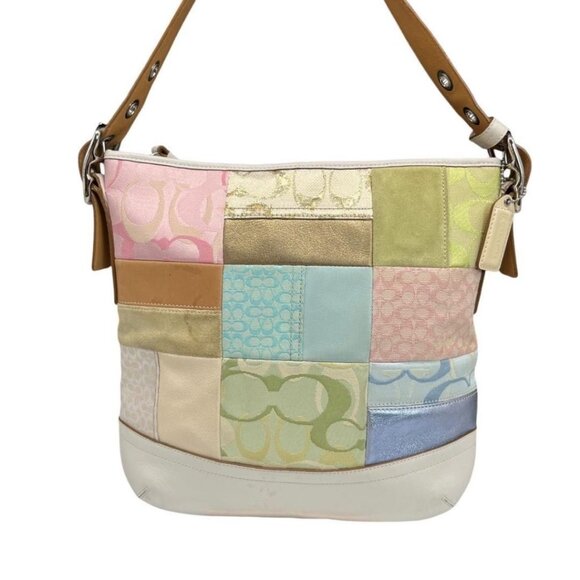 Coach Pastel Patchwork Crossbody Bag Purse - Picture 1 of 15